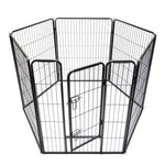 YES4PETS 6 Panels 100 cm Heavy Duty Pet Dog Cat Puppy Rabbit Exercise Playpen Fence Extension With Cover - Pet Care >