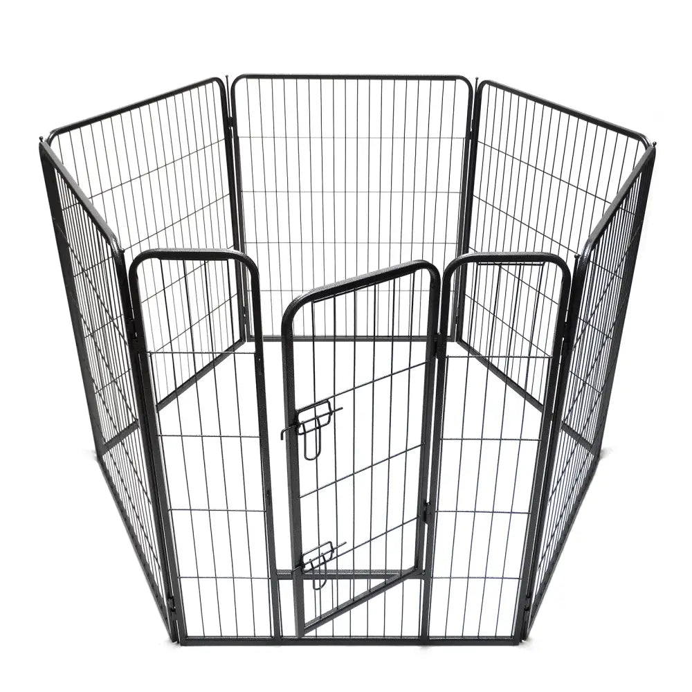 YES4PETS 6 Panels 100 cm Heavy Duty Pet Dog Cat Puppy Rabbit Exercise Playpen Fence Extension - Pet Care > Dog Supplies
