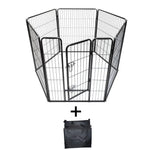 YES4PETS 6 Panels 100 cm Heavy Duty Pet Dog Cat Puppy Rabbit Exercise Playpen Fence Extension With Cover - Pet Care >