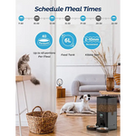 YES4PETS 6L Automatic Digital Pet Dog Cat Feeder Double Food Bowl Dispenser - Pet Care > Dog Supplies > Dog Bowls