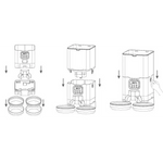 YES4PETS 6L Automatic Digital Pet Dog Cat Feeder Double Food Bowl Dispenser - Pet Care > Dog Supplies > Dog Bowls