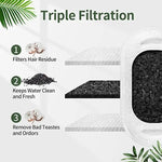 YES4PETS 8 x Pet Dog Cat Fountain Filter Replacement Activated Carbon Exchange Filtration System Automatic Water