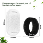 YES4PETS 8 x Pet Dog Cat Fountain Filter Replacement Activated Carbon Exchange Filtration System Automatic Water