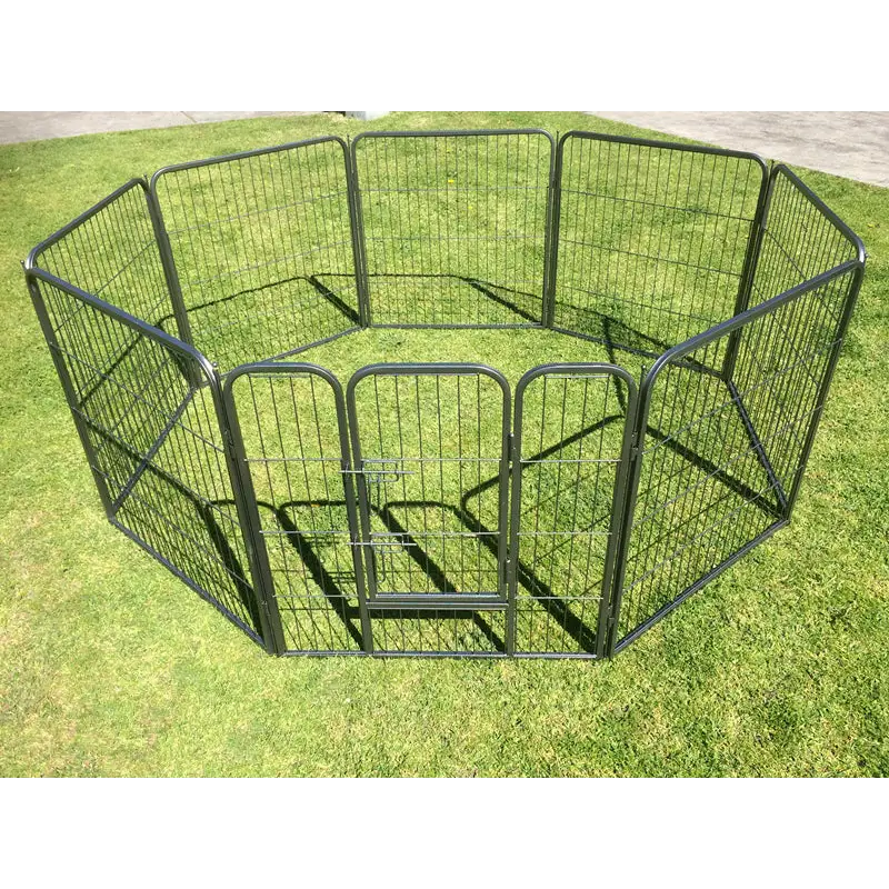 YES4PETS 80 cm Heavy Duty Pet Dog Puppy Cat Rabbit Exercise Playpen Fence With Cover - Pet Care > Dog Supplies > Dog