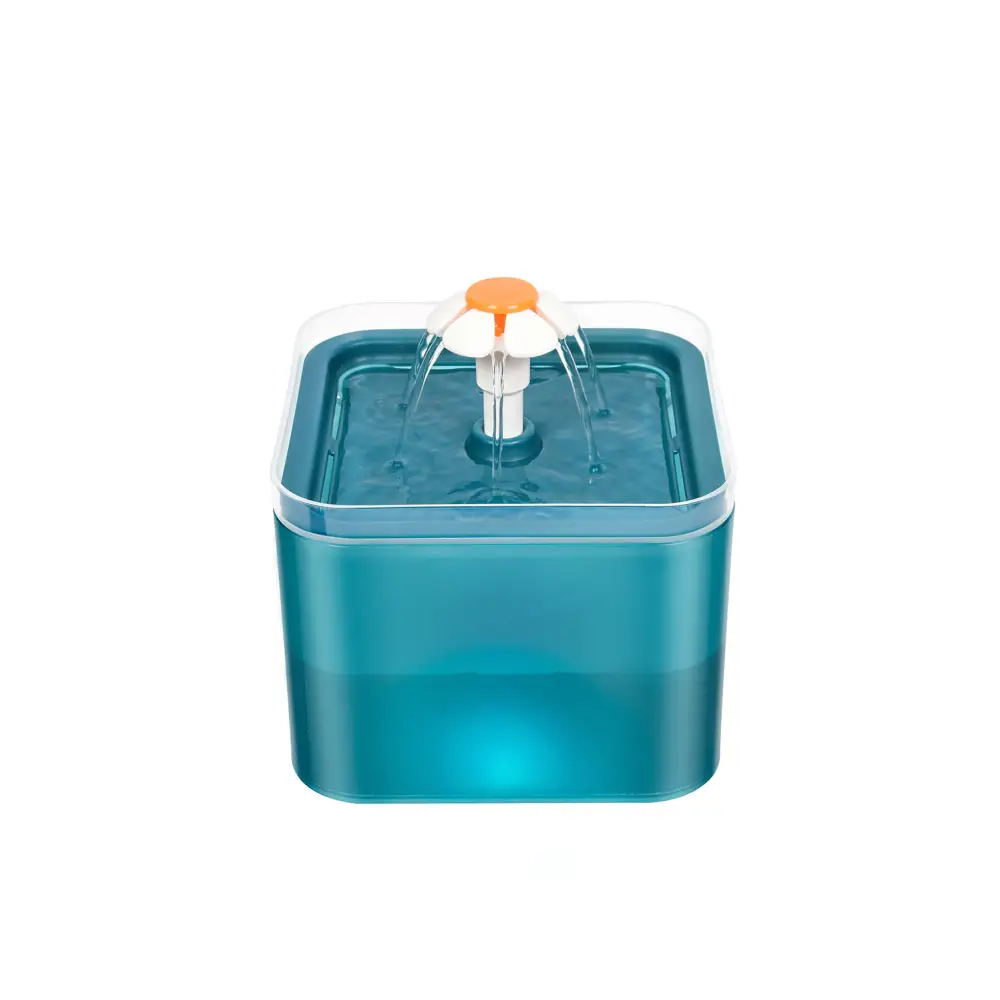 YES4PETS Automatic Electric Pet Water Fountain Dog Cat Water Feeder Bowl Dispenser W LED Green - Pet Care > Dog