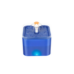 YES4PETS Automatic Electric Pet Water Fountain Dog Cat Water Feeder Bowl Dispenser W LED Blue - Pet Care > Dog Supplies