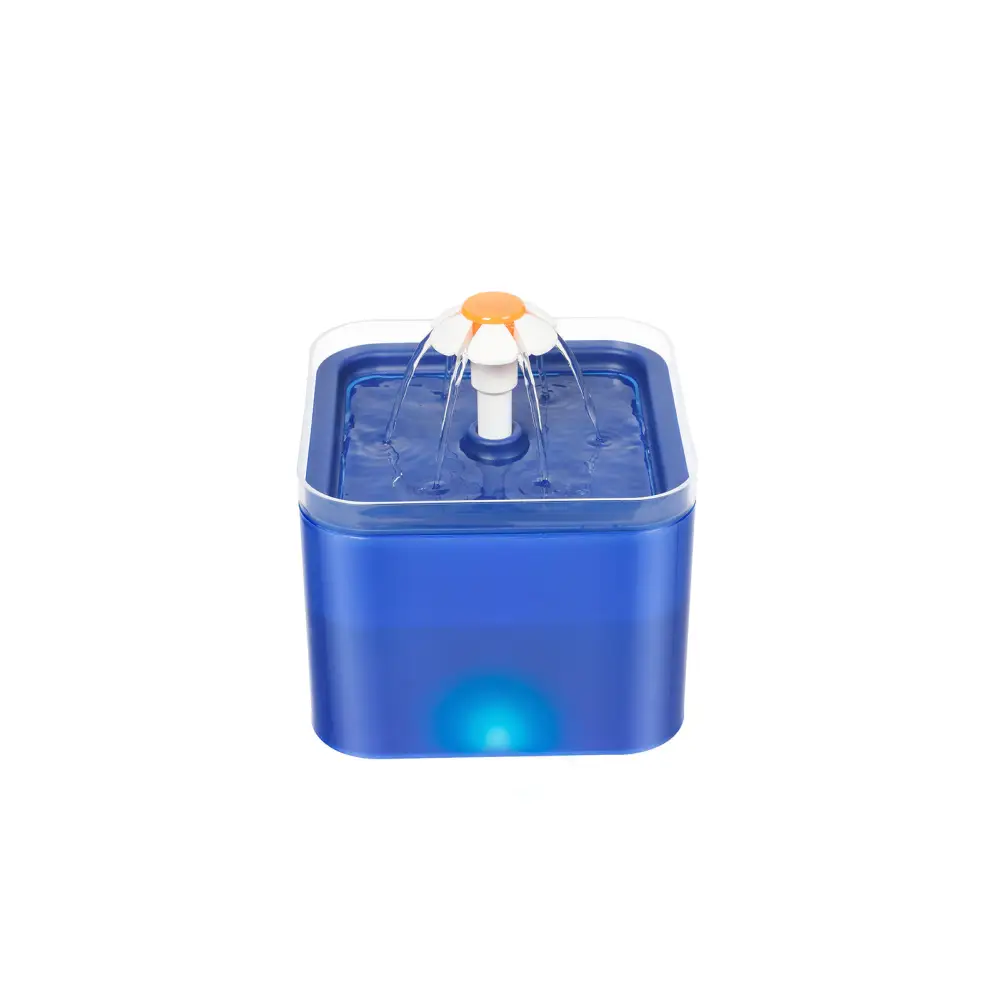 YES4PETS Automatic Electric Pet Water Fountain Dog Cat Water Feeder Bowl Dispenser W LED Blue - Pet Care > Dog Supplies