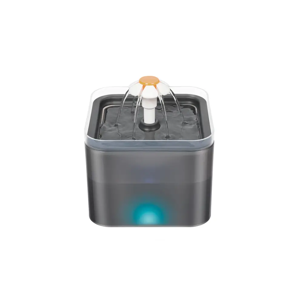 YES4PETS Automatic Electric Pet Water Fountain Dog Cat Water Feeder Bowl Dispenser W LED Black - Pet Care > Dog
