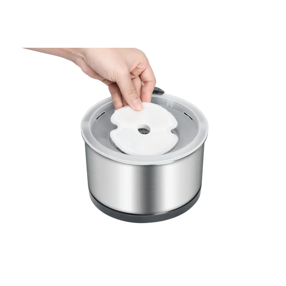 YES4PETS Automatic Electric Pet Water Fountain Dog Cat Stainless Steel Feeder Bowl Dispenser - Pet Care > Dog Supplies