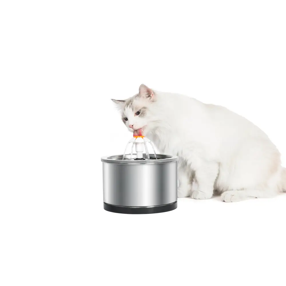 YES4PETS Automatic Electric Pet Water Fountain Dog Cat Stainless Steel Feeder Bowl Dispenser - Pet Care > Dog Supplies