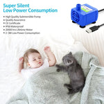 YES4PETS Blue Ceramic Electric Pet Water Fountain Dog Cat Water Feeder Bowl Dispenser - Pet Care > Dog Supplies > Dog