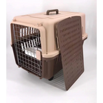 YES4PETS Brown Large Dog Puppy Cat Crate Pet Carrier Cage With Tray Bowl & Wheel - Pet Care > Dog Supplies > Dog