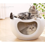 YES4PETS Cat Kitten Bed Cave Small Dog House Plastic Pet Pod Bedding Igloo White - Pet Care > Cat Supplies > Cat