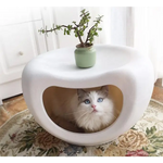 YES4PETS Cat Kitten Bed Cave Small Dog House Plastic Pet Pod Bedding Igloo White - Pet Care > Cat Supplies > Cat