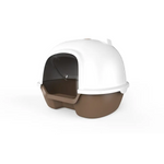 YES4PETS Cat Toilet Litter Box Portable Hooded Tray House with Handle and Scoop Brown - Pet Care > Cat Supplies > Cat