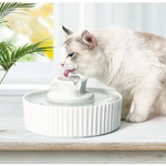 YES4PETS Ceramic Electric Pet Water Fountain Dog Cat Water Feeder Bowl Dispenser - Pet Care > Dog Supplies > Dog Bowls