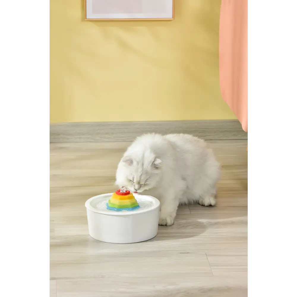 YES4PETS Ceramic Electric Pet Water Fountain Dog Cat Water Feeder Bowl Dispenser - Pet Care > Dog Supplies > Dog Bowls