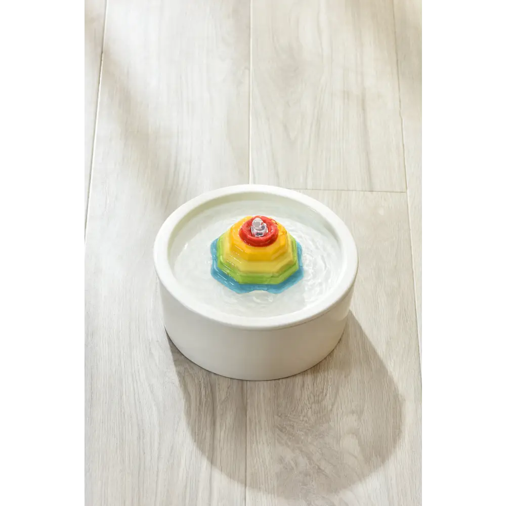 YES4PETS Ceramic Electric Pet Water Fountain Dog Cat Water Feeder Bowl Dispenser - Pet Care > Dog Supplies > Dog Bowls