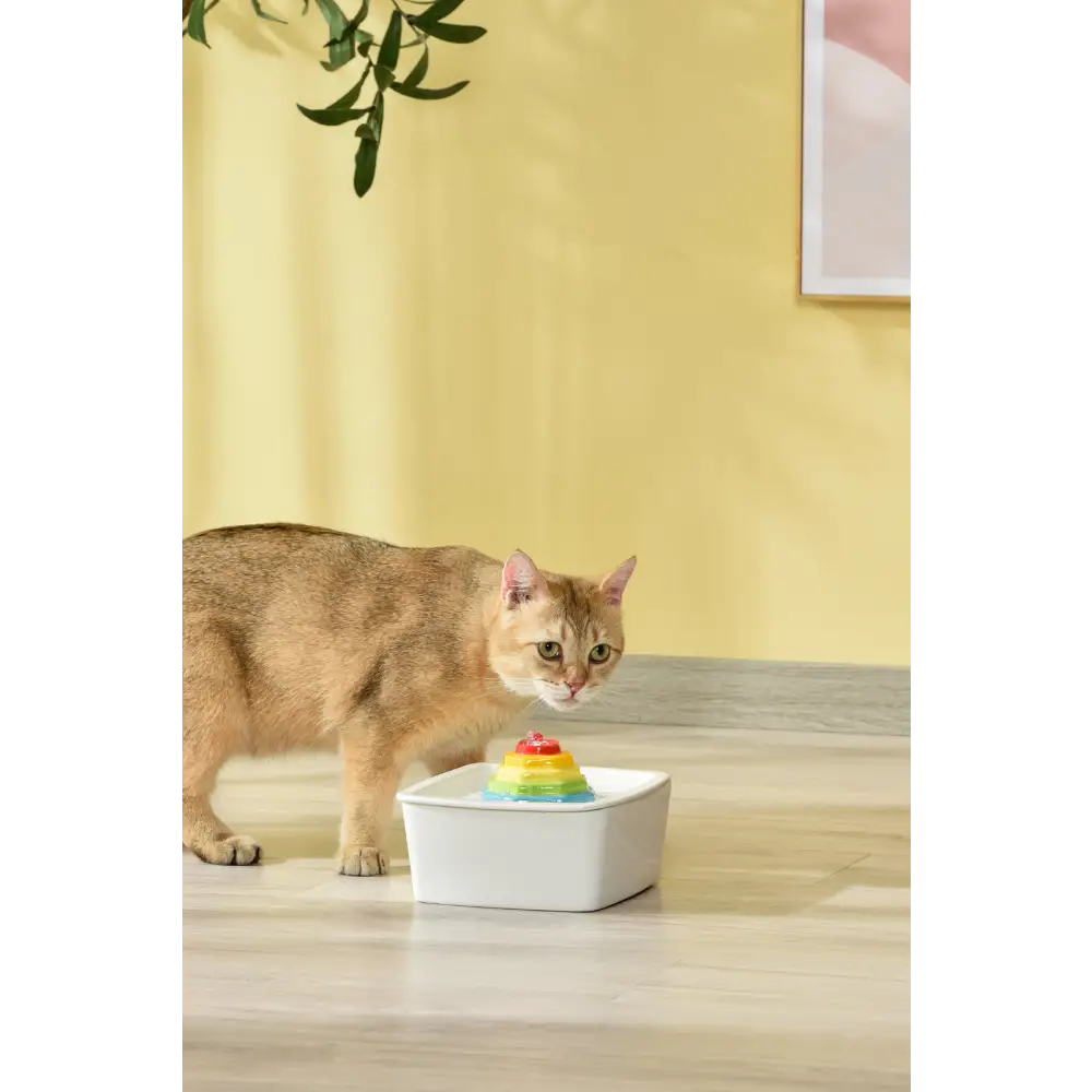 YES4PETS Ceramic Electric Pet Water Fountain Dog Cat Water Feeder Bowl Dispenser - Pet Care > Dog Supplies > Dog Bowls