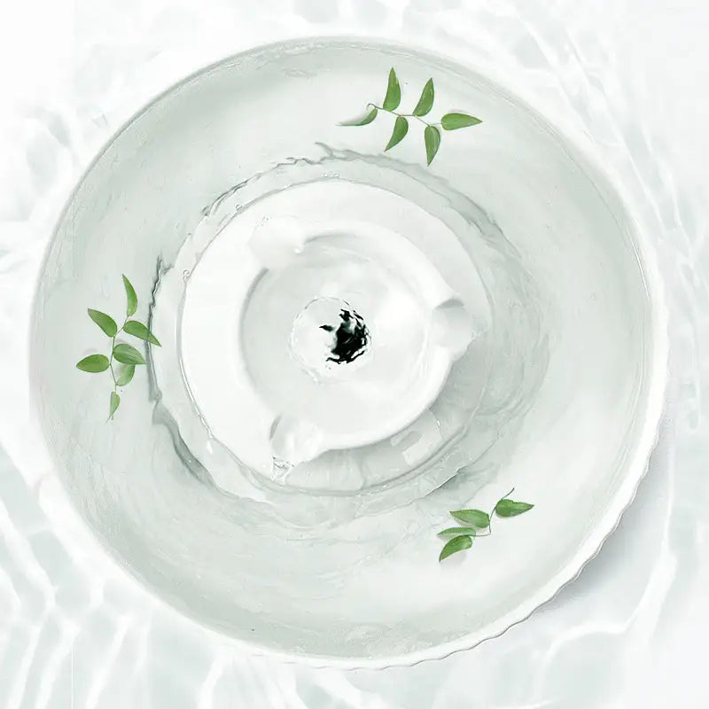 YES4PETS Ceramic Electric Pet Water Fountain Dog Cat Water Feeder Bowl Dispenser - Pet Care > Dog Supplies > Dog Bowls