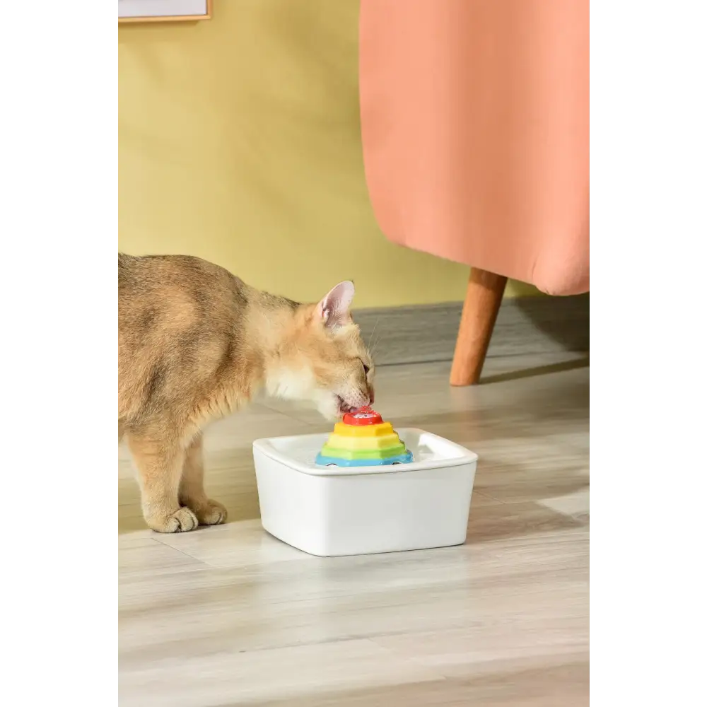 YES4PETS Ceramic Electric Pet Water Fountain Dog Cat Water Feeder Bowl Dispenser - Pet Care > Dog Supplies > Dog Bowls