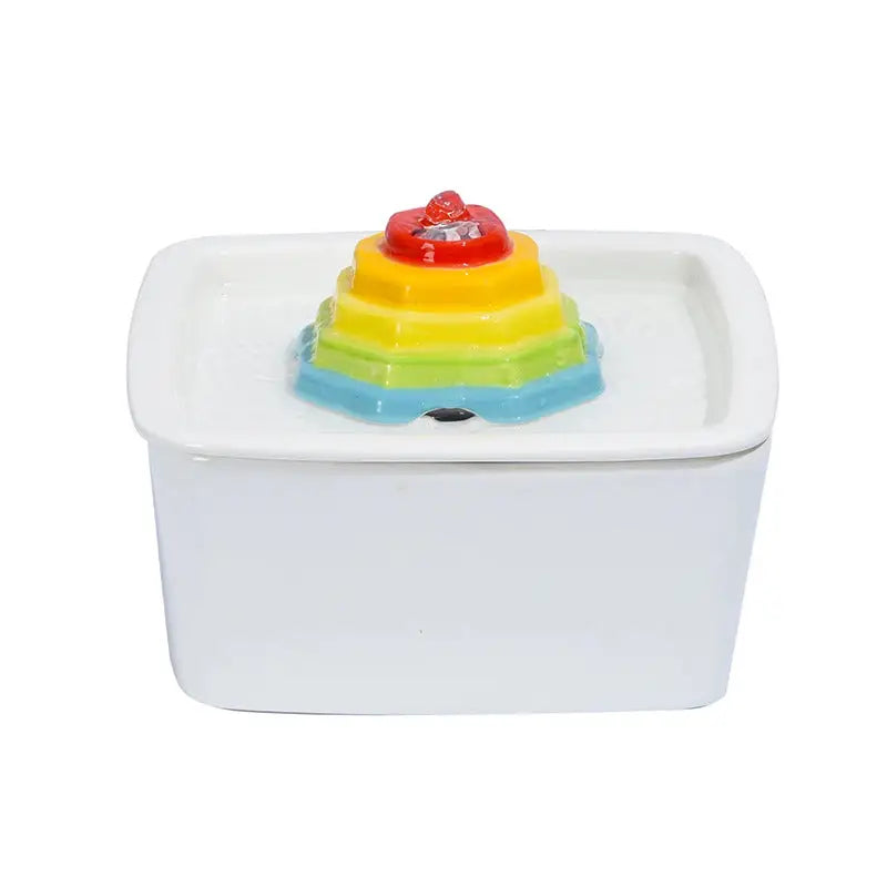 YES4PETS Ceramic Electric Pet Water Fountain Dog Cat Water Feeder Bowl Dispenser - Pet Care > Dog Supplies > Dog Bowls