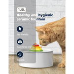 YES4PETS Ceramic Electric Pet Water Fountain Dog Cat Water Feeder Bowl Dispenser - Pet Care > Dog Supplies > Dog Bowls