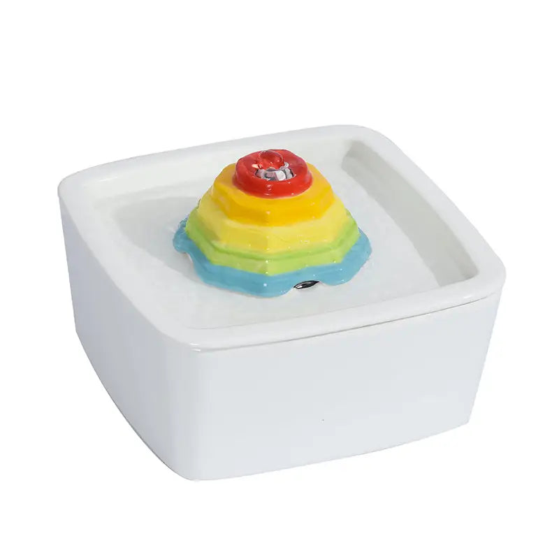 YES4PETS Ceramic Electric Pet Water Fountain Dog Cat Water Feeder Bowl Dispenser - Pet Care > Dog Supplies > Dog Bowls