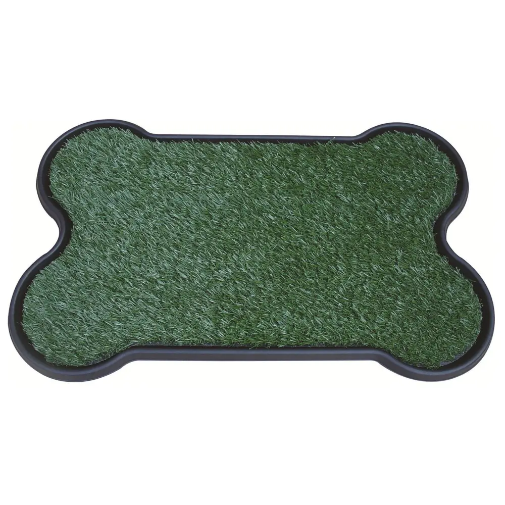 YES4PETS Dog Puppy Toilet Grass Potty Training Mat Loo Pad Bone Shape Indoor with 2 grass - Pet Care > Dog Supplies >