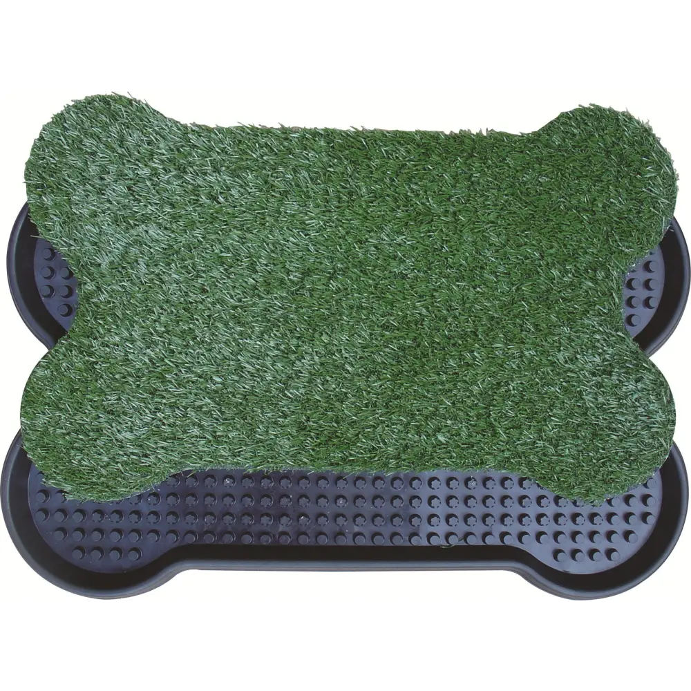 YES4PETS Dog Puppy Toilet Grass Potty Training Mat Loo Pad Bone Shape Indoor - Pet Care > Dog Supplies > Dog Training
