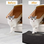 YES4PETS Double Layer Cat Litter Tray Trap Mat Catch Cat Litter House Box Pad Toilet Mat - Pet Care > Cat Supplies >