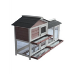 YES4PETS Double Storey Large Rabbit Hutch Guinea Pig Cat Cage Ferret Cage With Pull Out Tray - Pet Care > Coops &