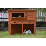 YES4PETS Double Storey Rabbit Hutch Guinea Pig Cage Ferret cage W Pull Out Tray - Pet Care > Coops & Hutches > Small