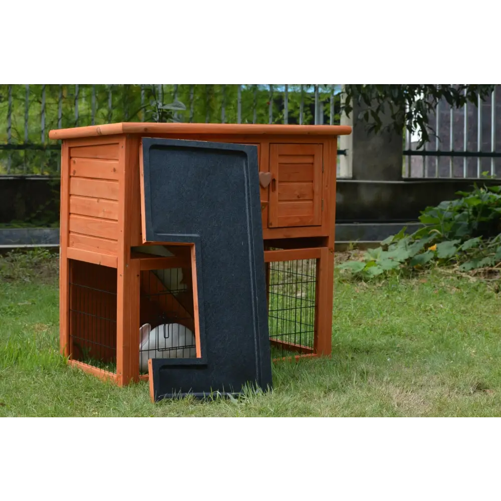 YES4PETS Double Storey Rabbit Hutch Guinea Pig Cage Ferret cage W Pull Out Tray - Pet Care > Coops & Hutches > Small