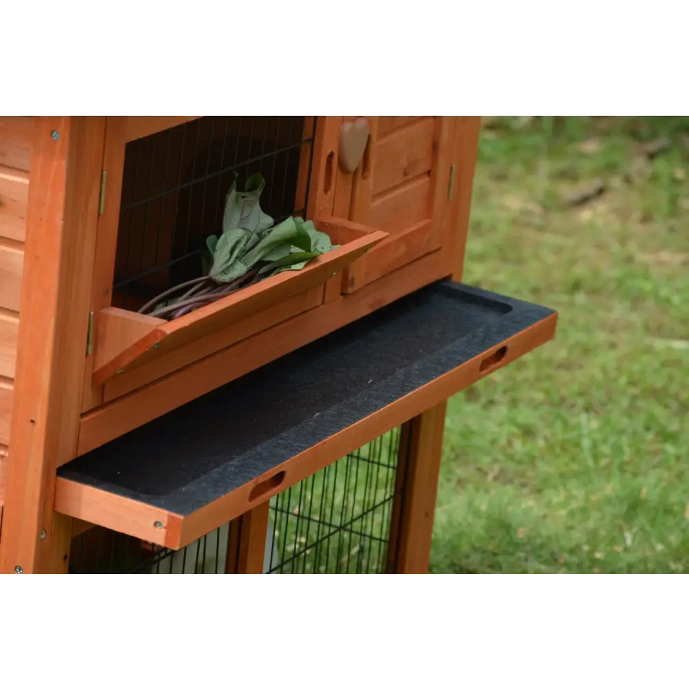 YES4PETS Double Storey Rabbit Hutch Guinea Pig Cage Ferret cage W Pull Out Tray - Pet Care > Coops & Hutches > Small