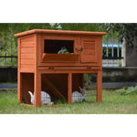 YES4PETS Double Storey Rabbit Hutch Guinea Pig Cage Ferret cage W Pull Out Tray - Pet Care > Coops & Hutches > Small