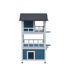 YES4PETS Double Story Cat Shelter Condo with Escape Door Rainproof Kitty House - Pet Care > Cat Supplies > Cat Furniture