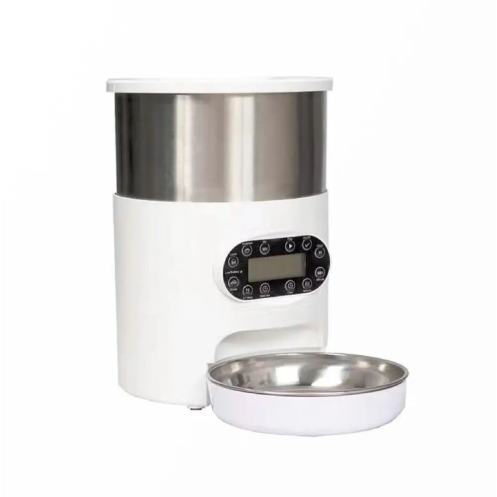 YES4PETS Electric Automatic Pet Dog Cat Rabbit Feeder Stainless Steel 4.5L Dispenser - Pet Care > Dog Supplies > Dog