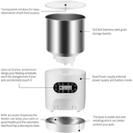 YES4PETS Electric Automatic Pet Dog Cat Rabbit Feeder Stainless Steel 3L Dispenser - Pet Care > Dog Supplies > Dog