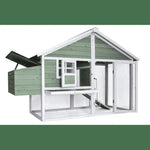 YES4PETS Green Large Chicken Coop Rabbit Hutch Ferret Cat Cage Hen Chook Cat Kitten House - Pet Care > Coops & Hutches