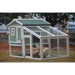YES4PETS Green Large Chicken Coop Rabbit Hutch Ferret Guinea Pig Cage Hen Chook Cat Kitten House - Pet Care > Coops &