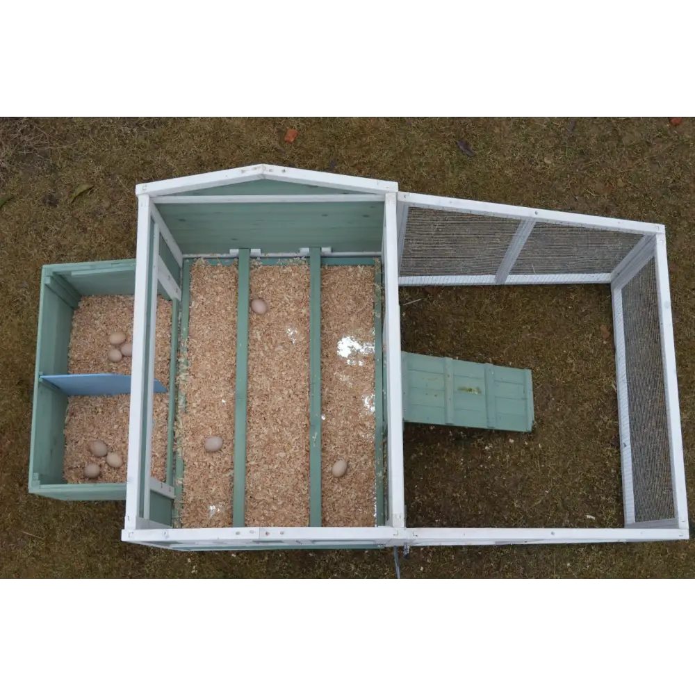 YES4PETS Green Large Chicken Coop Rabbit Hutch Ferret Guinea Pig Cage Hen Chook Cat Kitten House - Pet Care > Coops &