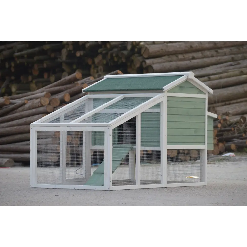 YES4PETS Green Large Chicken Coop Rabbit Hutch Ferret Guinea Pig Cage Hen Chook Cat Kitten House - Pet Care > Coops &