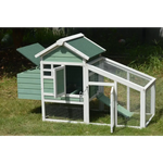YES4PETS Green Small Chicken coop with nesting box for 2 Chickens / Rabbit Hutch - Pet Care > Coops & Hutches > Small