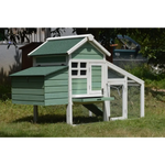 YES4PETS Green Small Chicken coop with nesting box for 2 Chickens / Rabbit Hutch - Pet Care > Coops & Hutches > Small