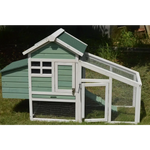 YES4PETS Green Small Chicken coop with nesting box for 2 Chickens / Rabbit Hutch - Pet Care > Coops & Hutches > Small