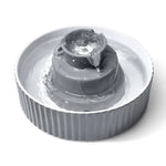 YES4PETS Grey Ceramic Electric Pet Water Fountain Dog Cat Water Feeder Bowl Dispenser - Pet Care > Dog Supplies > Dog
