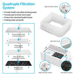 YES4PETS Grey Ceramic Electric Pet Water Fountain Dog Cat Water Feeder Bowl Dispenser - Pet Care > Dog Supplies > Dog
