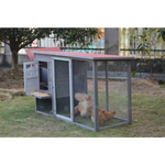 YES4PETS Grey Large Chicken Coop Rabbit Hutch Ferret Cage Hen Chook House - Pet Care > Coops & Hutches > Small Animal
