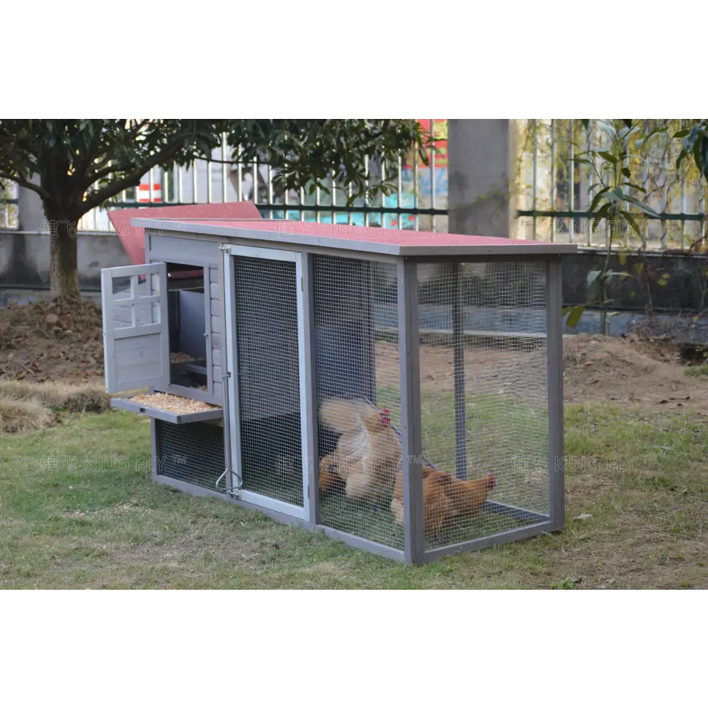 YES4PETS Grey Large Chicken Coop Rabbit Hutch Ferret Cage Hen Chook House - Pet Care > Coops & Hutches > Small Animal
